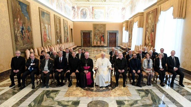 Pope Francis with the Pontifical Committee for Historical Sciences
