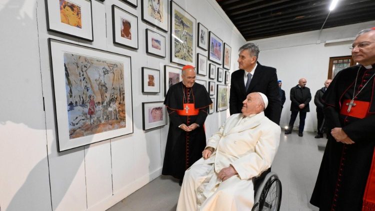 Papa Franjo posjetio Paviljon Svete Stolice na Venecijanskom umjetničkom bijenalu