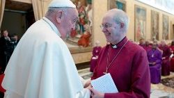 Francesco e l'arcivescovo Welby