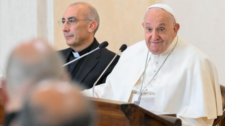 Papež František při nedávném setkání s kněžími římské diecéze v bazilice sv. Kříže