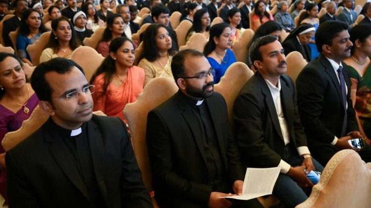 Påven tar emot representanter för den syro-malabariska kyrkan i audiens den 13 maj 2024