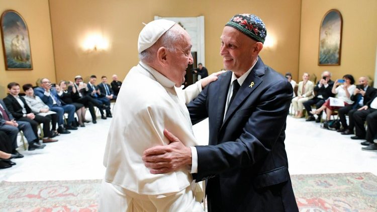 Der Papst traf die Delegation vor seiner Generalaudienz am Mittwoch
