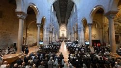 La basilique Saint-Zénon a accueilli le Pape François.