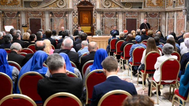 Intervenção do cardeal Pietro Parolin (Vatican Media)