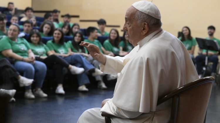 The Pope meets with young people