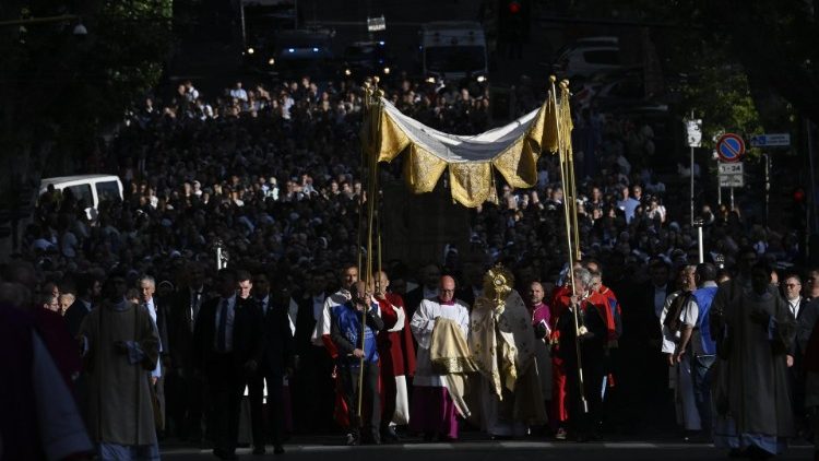 Fronleichnamsprozession vom Lateran nach S. Maria Maggiore