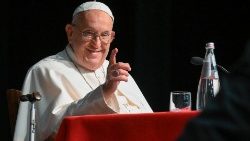 Tercer encuentro del Papa Francisco con los sacerdotes de la diócesis de Roma - martes 11 de junio de 2024. (Vatican Media)