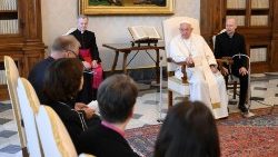 Pope Francis with a delegation from the Lutheran World Federation
