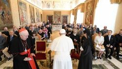 Pope Francis meets with scientists