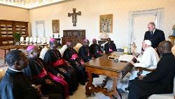 Bishops of Guinea with Pope Francis on Friday