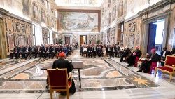 L'intervento del cardinale Parolin con i partecipanti alla conferenza della Fondazione Centesimus Annus