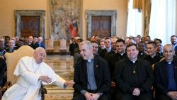 Der Papst bei de Audienz im Vatikan