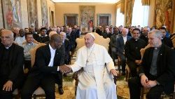 Pope Francis meets with Dehonians