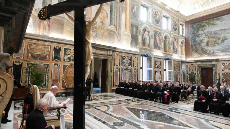 教皇フランシスコと東方教会援助事業会議関係者との集い　2024年6月27日　バチカン宮殿