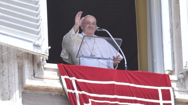 Le Pape François, au cours de l'Angélus de la solennité de l'Assomption, jeudi 15 août 2024.