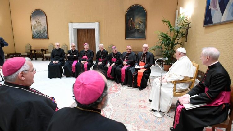 Audiencia del Papa Francisco a los participantes en la Plenaria de los Obispos Latinos en las Regiones Árabes (C.E.L.R.A.)