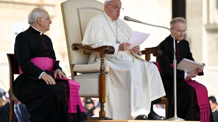 Papa Francisco durante a Audiência Geral