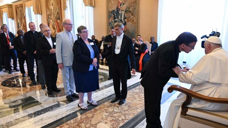 Pope meeting with participants in the xtraordinary Plenary Assembly of the Dicastery for Evangelization 