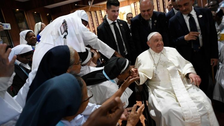 Il saluto al Papa nell'incontro con le guide pastorali della Papua Nuova Guinea e delle isole Salomone