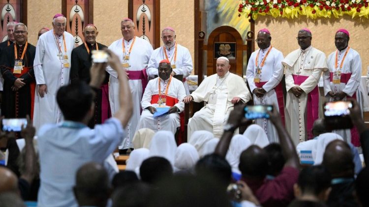 Nel santuario con il Papa