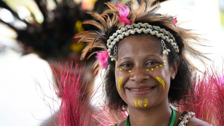 Eine Indigenenvertreterin beim APEC Haus