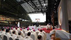 Bei der Papstmesse