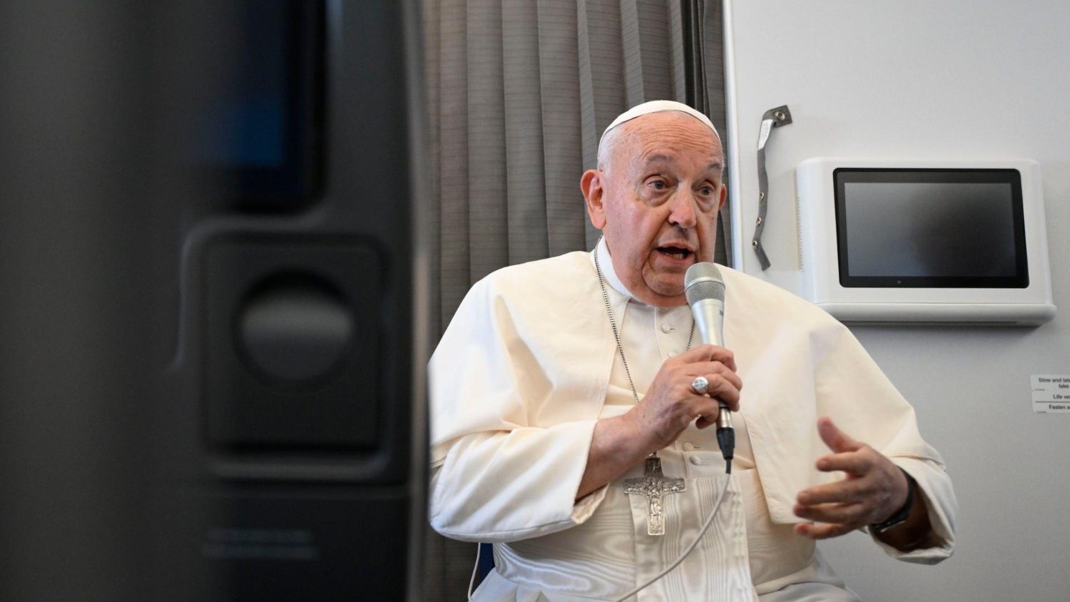 El Papa, en rueda de prensa