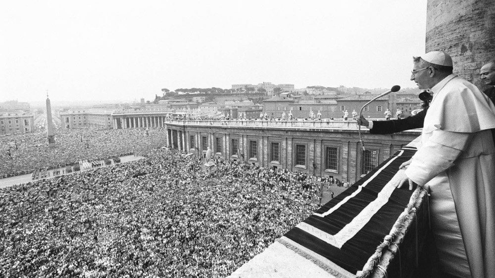 O Papa João Paulo I, Albino Luciani, em 26 de agosto de 1978, dia da eleição à Cátedra de Pedro 