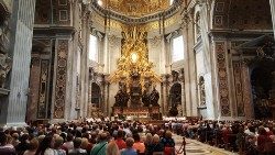 Bei einem Gottesdienst in Sankt Peter in Rom