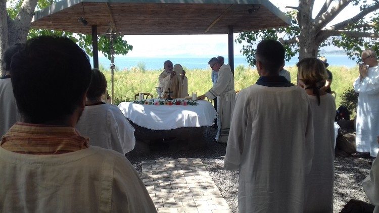 Eucharistiefeier am See Genezareth