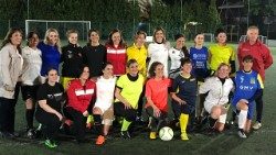 Sie hatten sich auf ihren ersten Auslandseinsatz gefreut: Die Spielerinnen des vatikanischen Frauenfußballteams