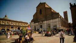 Uno scorcio di Piazza Maggiore (Bologna) durante una precedente edizione del Festival