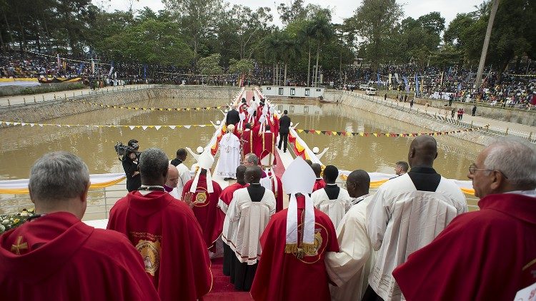 2024.06.04 Wakati wa maadhimishi ya Siku Kuu ya Mashahidi wa Uganda 2024