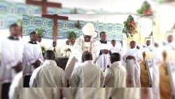 Eine heilige Messe in Kamerun