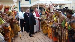 im Januar 2020 besuchte Kardinalstaatssekretär Parolin Port Moresby, die Hauptstadt 