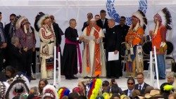Pope Francis' public apology in Maskwacis, Alberta, during his 'penitential pilgrimage' to Canada in 2022