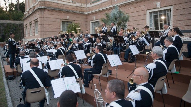 La Banda musicale della Gendarmeria dello Stato di Città del Vaticano in una foto di repertorio