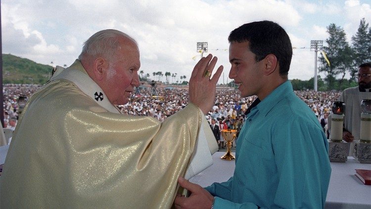 Św. Jan Paweł II podczas wizyty na Kubie, 1998