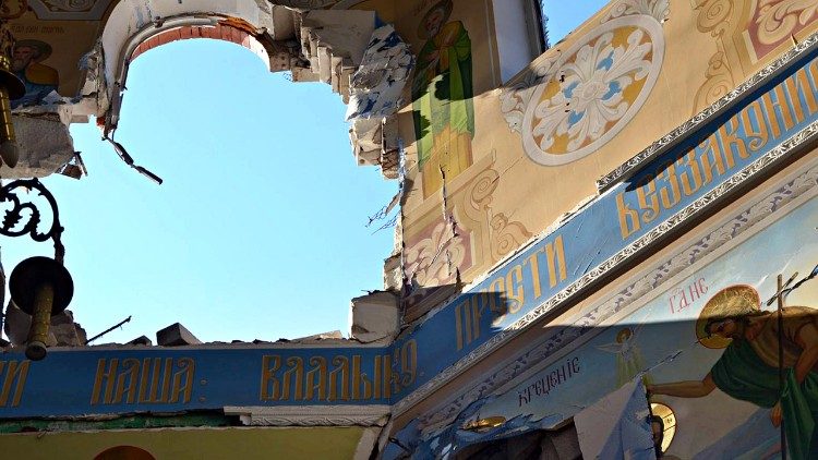 Zerstörungen in Charkiw - Aufnahme von 2023