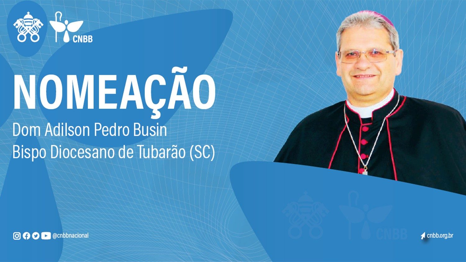 Nomeado 7º bispo da diocese de Tubarão – Prefeitura de Tubarão