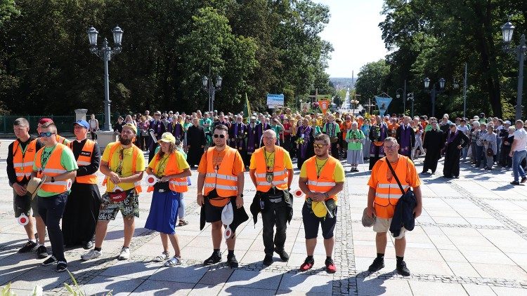 Pielgrzymi na Jasnej Górze