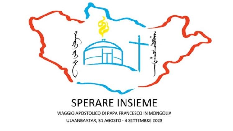 Viaggio Papa Mongolia, logo italiano