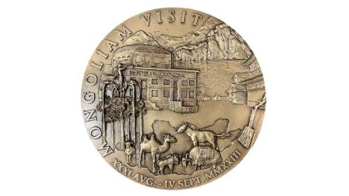 Tutta la Mongolia racchiusa nella medaglia commemorativa del viaggio