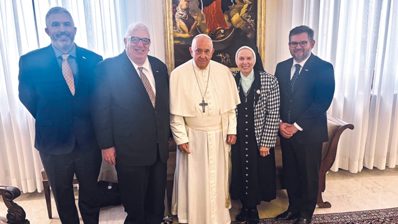 Pope Francis meets with Sister Gramik and New Ways Ministries members to discuss support for LGBTQ+ community