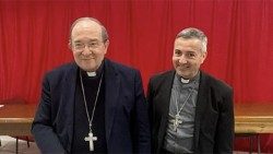 Il cardinale Giuseppe Petrocchi e l'arcivescovo Antonio D'Angelo