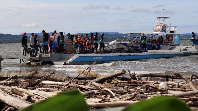 Migrantes en el Darién