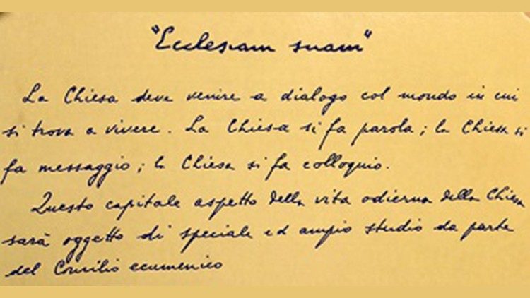 Sessant'anni fa usciva l'enciclica Ecclesiam suam di Paolo VI