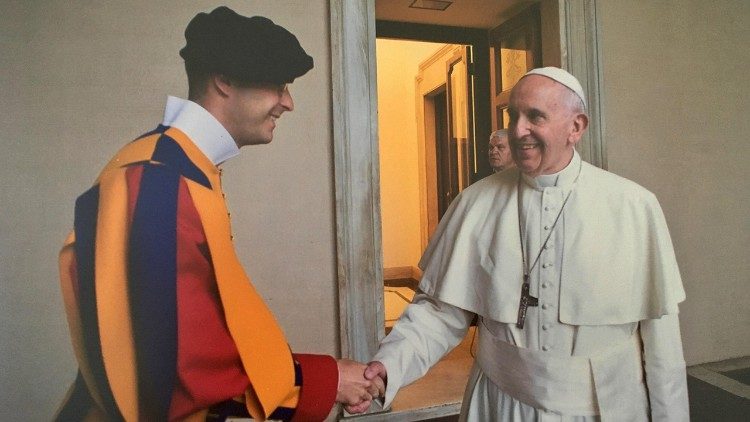 Didier Grandjean con Papa Francesco