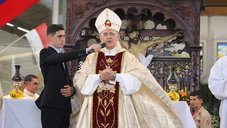 File photo of Bishop Mario Moronta, bishop of San Cristóbal