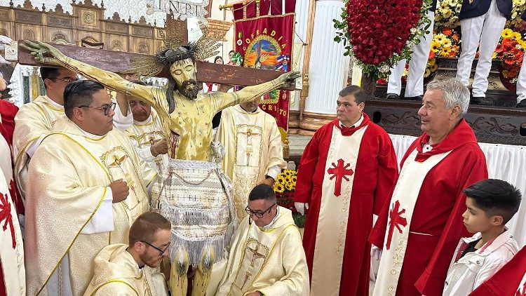 Il pellegrinaggio dei sacerdoti al Santo Cristo de la Grita